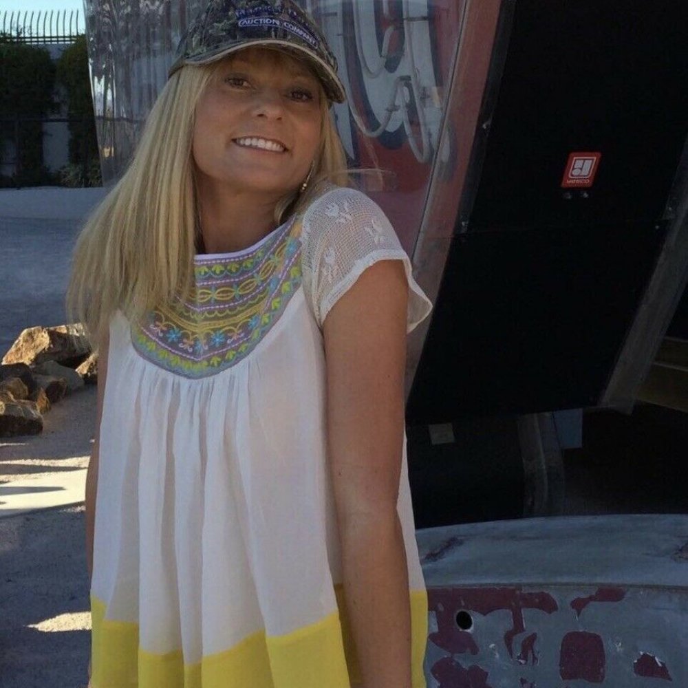 Nicki Tlahajan Embroidered PEASANT Top Head Turner S Fairy Y2K Feminine yellow
